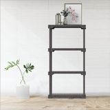 Estante 4 Prateleiras Poly Grifit Cinza Mushroom