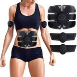 Aparelho Tonificador Muscular Estimulador Abdominal Elétrico Fitness Academia Braço Original 3 Em 1