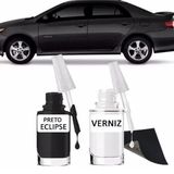 Tinta Retoque Tira Risco Automotivo Preto Eclipse Preto Eclipse 20 Ml