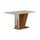 Mesa De Jantar Miami 120cm Yescasa Freijo/off