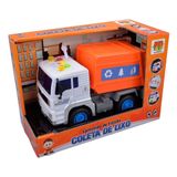 Caminhão De Fricção - Coleta De Lixo- Luz E Som - Operação Resgate - Dm Toys