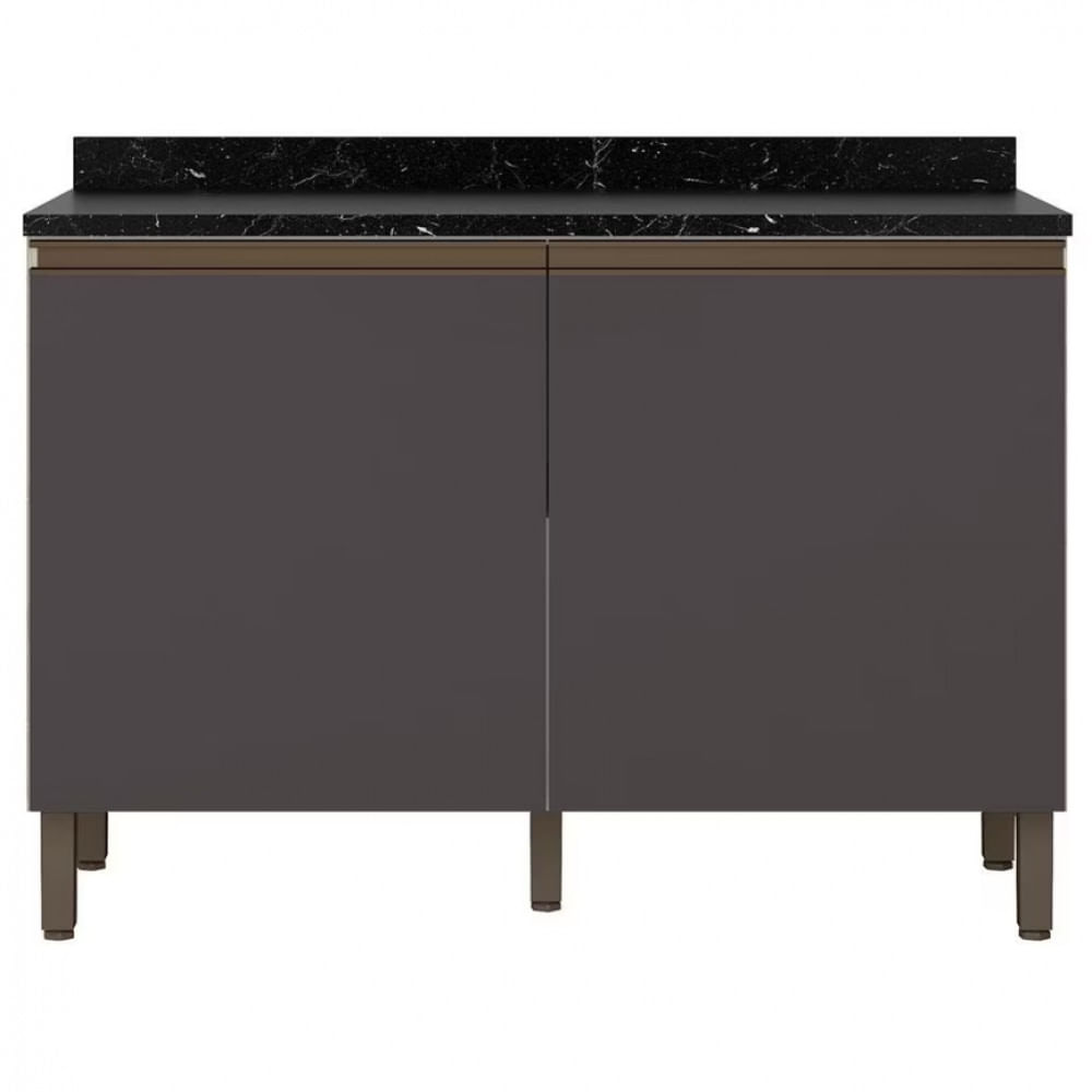 Balcão Jaspe Com 2 Portas E 1 Prateleira 120,1cm De Largura Bartira