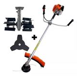 Kit Rocadeira Gasolina 52cc + Enxada Rotativa Multifuncional