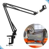 Braço Suporte Pedestal De Mesa Articulado Para Microfones