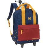 Mochila De Carrinho Wonder Woman Infantil Azul - Luxcel