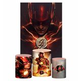 Kit Casado The Flash Trio Capa Cilindro Retangular Tecido