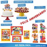 Kit Festa Fácil Aniversário 39 Pçs - Mundo Bita E O Circo