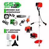 Roçadeira Gasolina 7 Em 1 Laminas +enxada Rotativa +motopoda