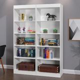 Estante Livreiro Multiuso 8 Prateleiras 1,71m Office Branco J&amp;a Branco Nature