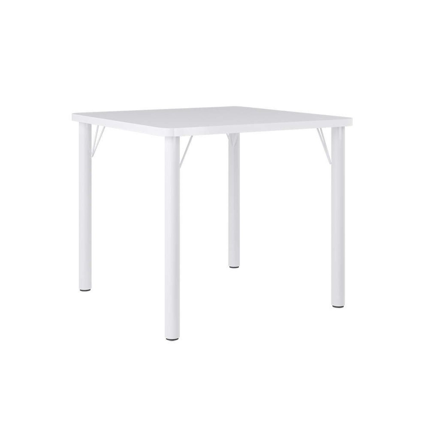 Mesa Para Sala De Jantar 90cm Quadrada Luca Branco