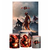 Kit Casado The Flash Trio Capa Cilindro Retangular Tecido
