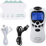 Massageador Eletrico Digital Para Dores E Tensao Muscular Acupuntura Lcd Com 4 Eletrodos Cx