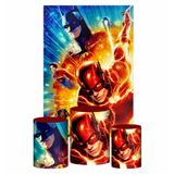 Kit Casado The Flash Trio Capa Cilindro Retangular Tecido