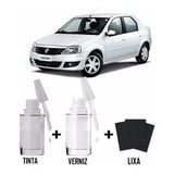 Tinta Tira Risco Automotivo Renault Branco Glacier Branco Glacier 20 Ml