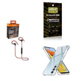 Kit Capinha Samsung M54 5g 6.7 Fone Esportivo E Película 3d