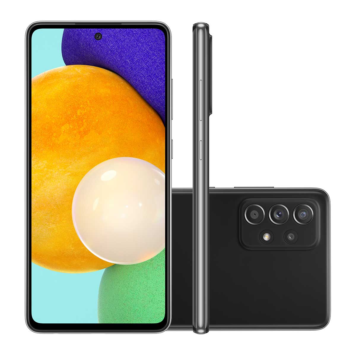 Smartphone Samsung A52 128GB Preto 4G Tela 6.5” Câmera Quádrupla 64MP Selfie 32MP Dual Chip Android 11.0