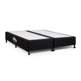 Cama Box Simples Castor King Poli Preto 180x200x27cm