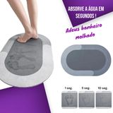 Tapete De Banheiro Super Absorvente Antiderrapante 38cmx58cm