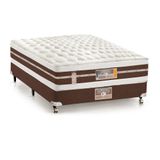 Cama Box + Colchão Castor Casal Silver Star Air Double Face Hibrido 138x188x61cm