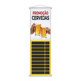 Banner Promoção Cervejas Bebidas Tabela Preços 100x30cm