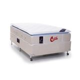 Cama Box + Colchão Castor Solteiro Super Luxo Vitagel One Face Pocket 120x203x56cm