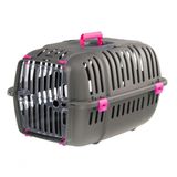 Caixa Para Transporte De Cães E Gatos Jet 20 Cor Rosa