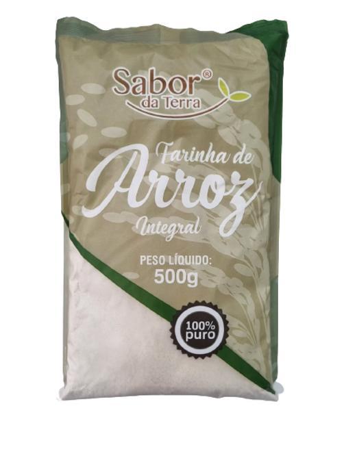 Kit 3x: Farinha Arroz Integral Tostada Sabor Da Terra 500g