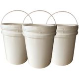 Balde Plástico 20l Para Produto De Limpeza 3 Pçs