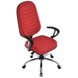Cadeira Para Escritório Presidente Gomada Linha Blenda Vermelho