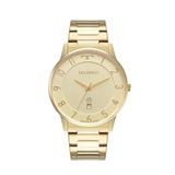 Relógio Dourado Masculino Technos Slim Gm10yp/1d