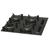 Fogão Cooktop Fit Line Gás Mesa Vidro Preto - Fischer 4 Bocas