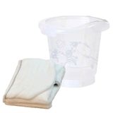 Banheira Ofurô Cristal Burigotto Com Toalha Cinza