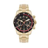 Relógio Dourado Masculino Technos Carbon Js25bbn/1p