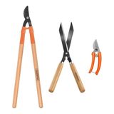 Kit Tesouras Poda Jardinagem Profissional 3 Peças Tramontina