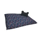 Colchonete Cama Pet 90x70 Cm Com Capa E Brinquedo