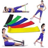 Kit 5 Unidades Mini Band Fita Faixa Elástica Exercícios