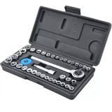 Kit Jogo Ferramentas 40 Peças Chave Soquete Aiwa