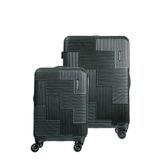 Conjunto De Malas Abs Expansível American Tourister By Samsonite Cadeado Tsa Giro 360 P/m Preto