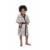 Roupao Felpudo Infantil Quimono Estampado Spider Man G