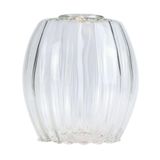 Vidro De Reposição Taschibra Pendente Lustre Badih P Canelado Transparente