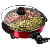 Panela Elétrica Cadence Multifuncional Rouge 30cm 127v Vermelho