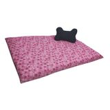 Colchonete Cama Pet 90x70 Cm Com Capa E Brinquedo