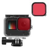 Filtro Mergulho Vermelho Para Gopro 9, 10 E 11 Black