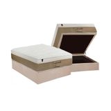 Cama Box Baú Casal: Colchão Molas Ensacadas Comfortable Dream + Base Clean(138x188)