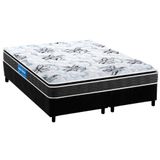 Cama Box King: Colchão Espuma D33 Probel Guarda Costas Premium Extra Firme + Base Black(193x203)