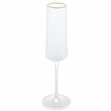 Taça Para Champanhe Em Cristal Martelado Petra 300ml Lyor Transparente