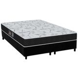 Cama Box Queen: Colchão Molas Ensacadas Orthoflex Masterpocket Starflex Black + Base Black(158x198)