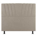 Cabeceira Cama Box Casal Queen Size Dublin 160cm Linho Bege - Abmaza