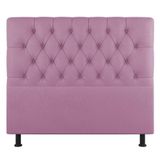 Cabeceira Cama Box Casal King Size Nice 195cm Suede Rosa - Abmaza