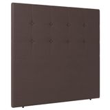 Cabeceira Cama Box Casal King Size Luana 193cm Sintético Marrom - Abmaza